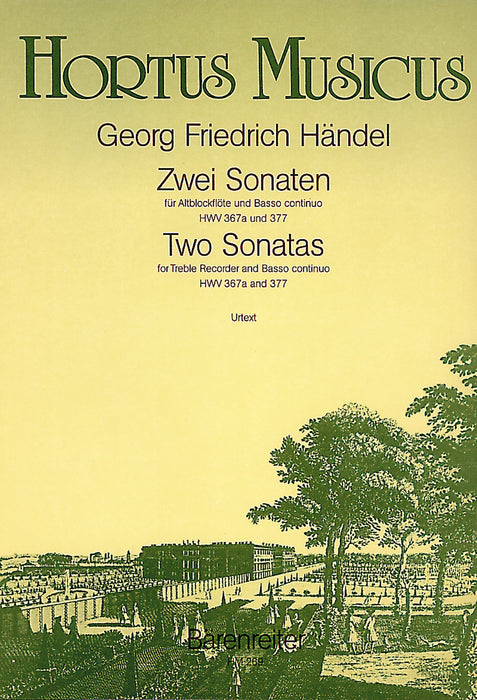 Handel: 2 Sonatas for Treble Recorder and Basso Continuo
