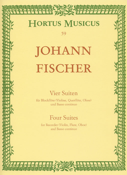 Fischer: 4 Suites for Recorder and Basso Continuo