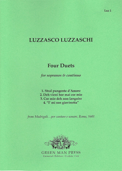 Luzzaschi: 4 Duets for Sopranos and Basso Continuo