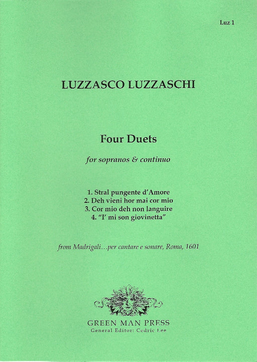 Luzzaschi: 4 Duets for Sopranos and Basso Continuo