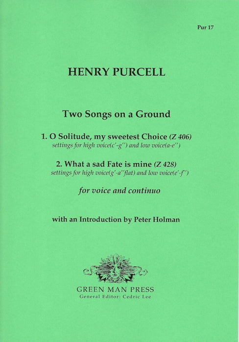 Purcell: Two Songs on a ground