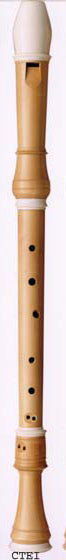 Coolsma Tenor Recorder in European Boxwood with Decoration