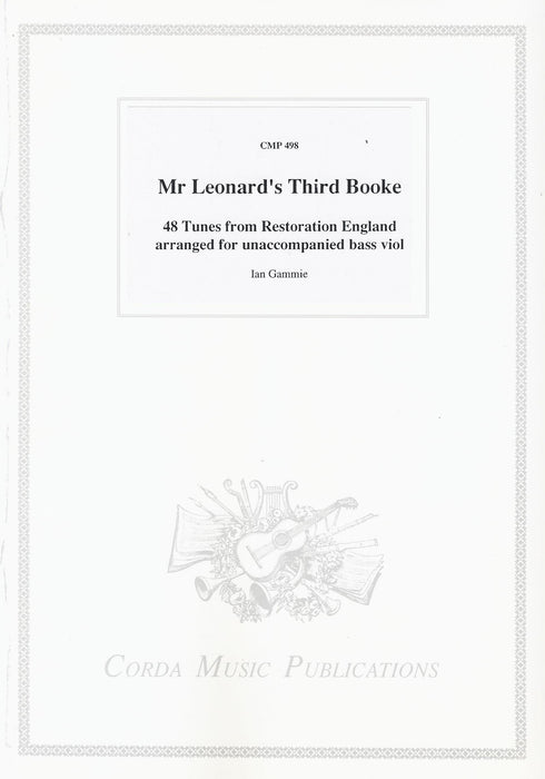 Various: Mr Leonard's Third Booke - Selected Solos for Bass Viol