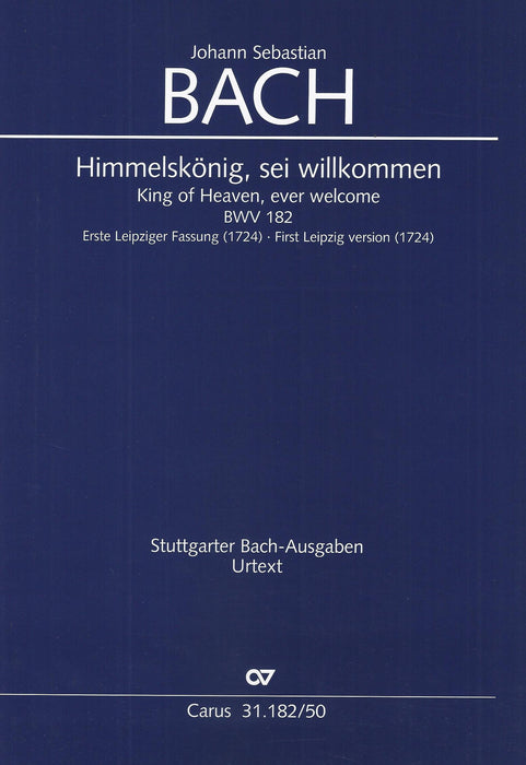 Bach: Himmelskonig, Sei Willkommen BWV 182 - Full Score
