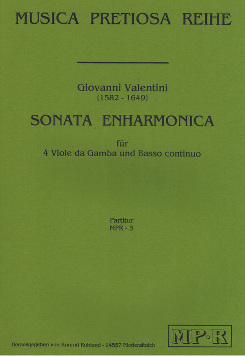 Valentini: Sonata Enharmonica for 4 Bass Viols and Basso Continuo