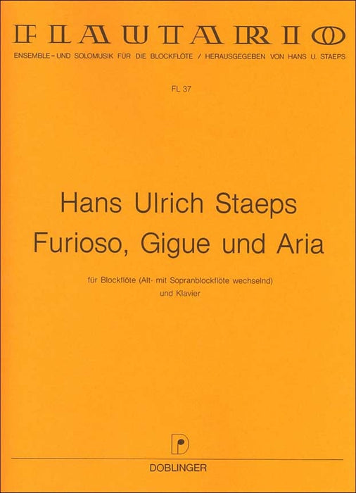 Staeps: Furioso, Gigue and Aria for Recorder and Piano