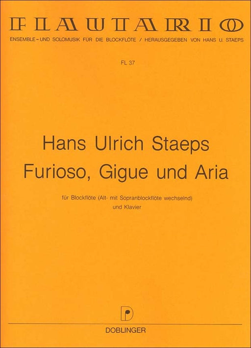 Staeps: Furioso, Gigue and Aria for Recorder and Piano