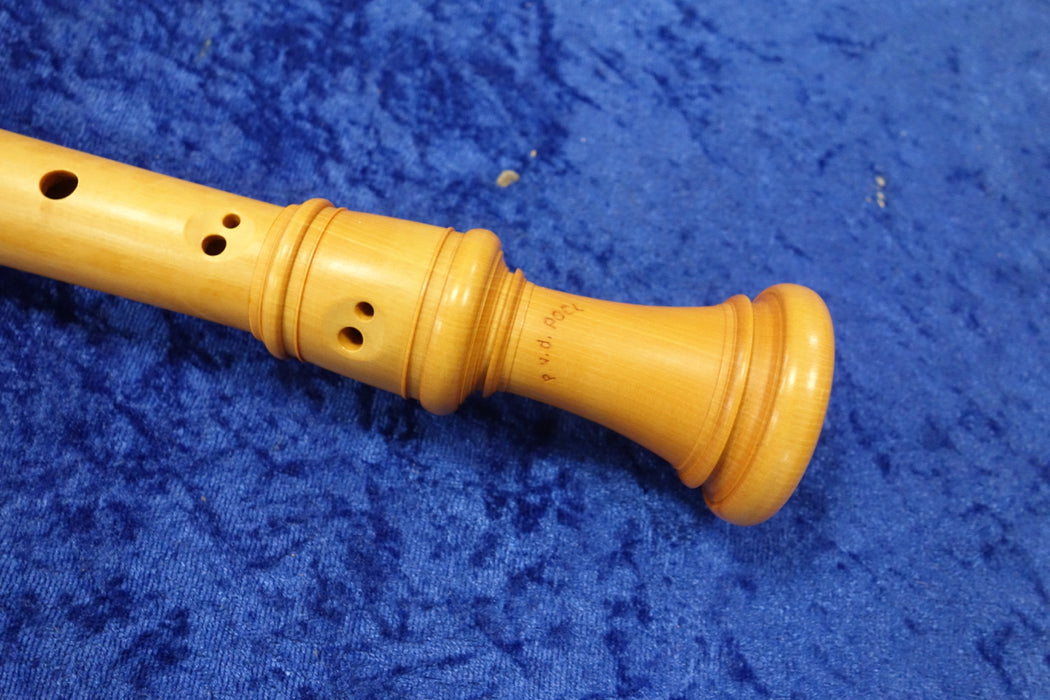 Peter van der Poel Alto Recorder (a415) after Stanesby Junior in European Boxwood (Previously Owned)