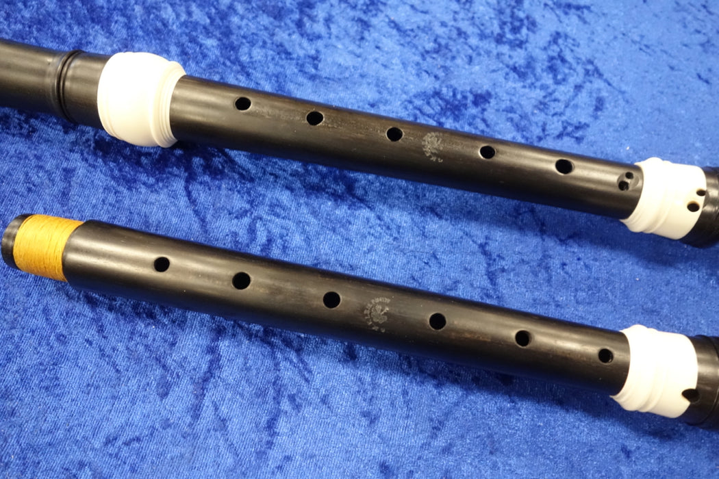 Guido Klemisch Alto Recorder after Boekhout A415 with additional body and foot A400 in Ebony (Previously Owned)