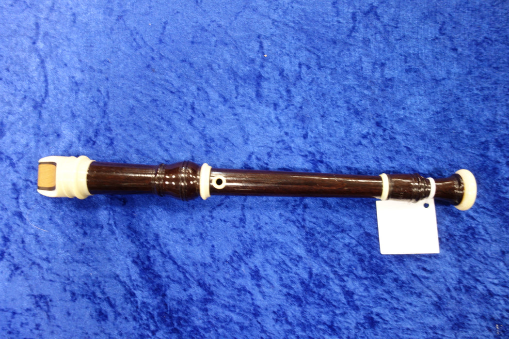 Dolmetsch Soprano Recorder @ A440 in Grenadilla with decorative rings (Previously Owned)