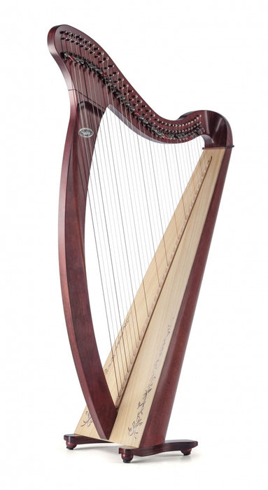 Donegal 34 string harp (Carbon fibre strings) in walnut finish by Salvi
