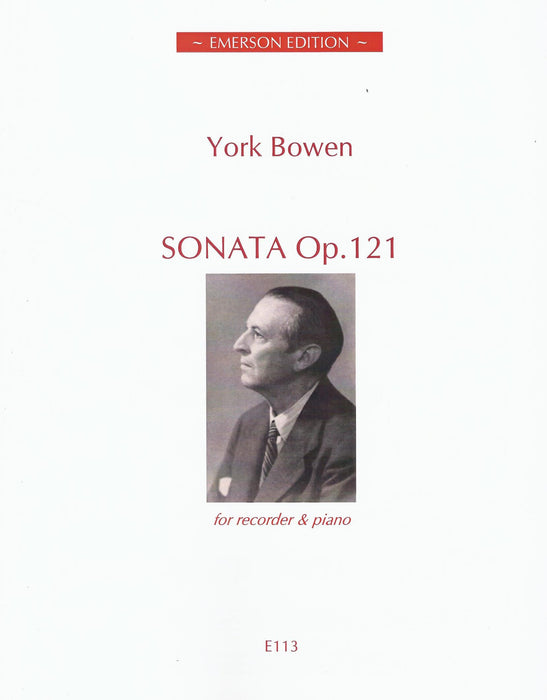 Bowen: Sonata Op. 121 for Treble Recorder and Piano