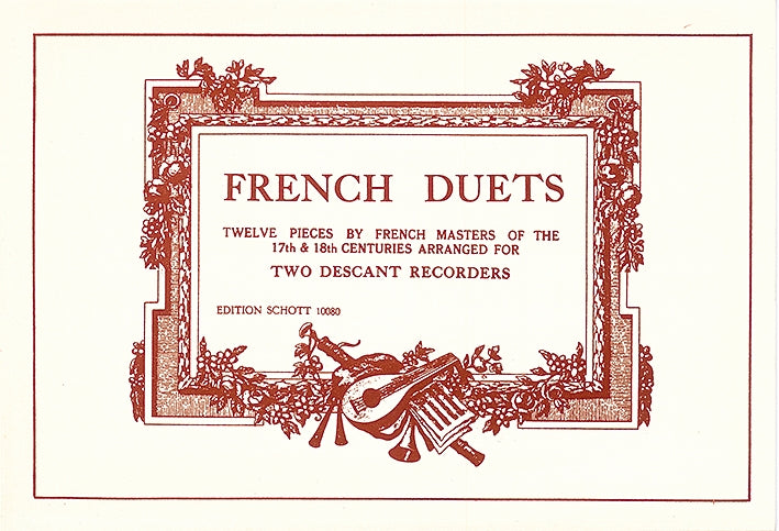 Various: 12 French Baroque Duets for Descant Recorders