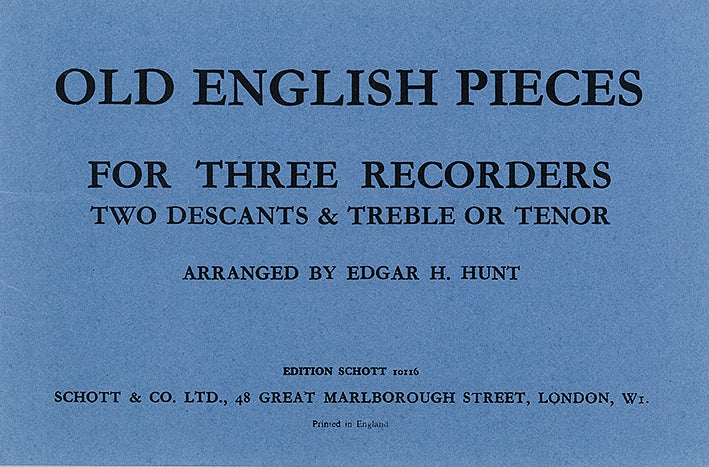 Various: Old English Pieces for 3 Recorders