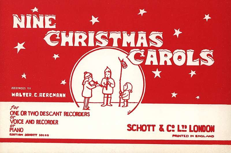 Bergmann (ed.): 9 Christmas Carols for 1-2 Descant Recorders