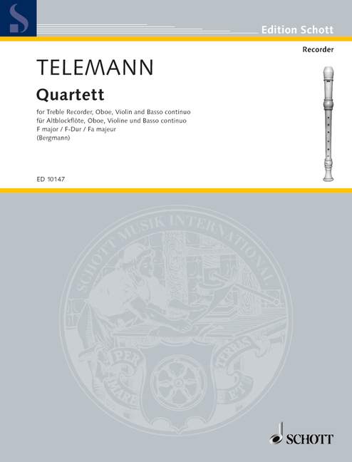 Telemann: Quartet in F Major for Treble Recorder, Oboe, Violin and Basso Continuo