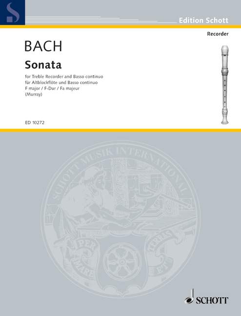 J. S. Bach: Sonata in F Major for Treble Recorder and Basso Continuo