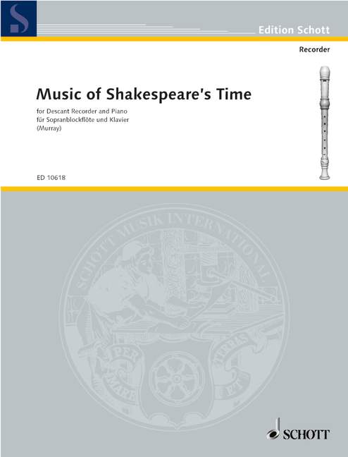 Various: Music of Shakespeare's Time for Descant Recorder and Piano