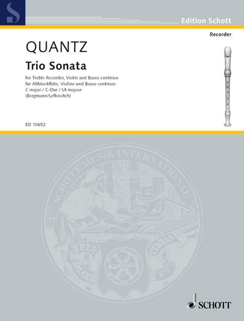 Quantz: Trio Sonata in C Major for Treble Recorder, Violin and Basso Continuo
