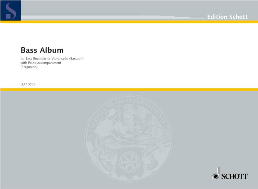 Various: Bass Album for Bass Recorder and Piano