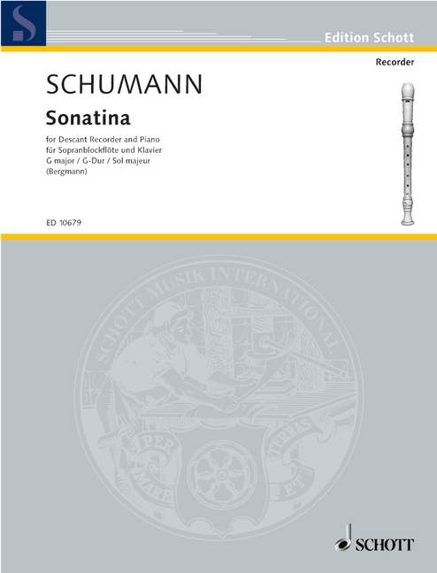 Schumann: Sonatina in G Major for Descant Recorder and Piano