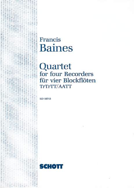Baines: Quartet for Recorders