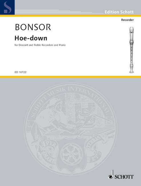 Bonsor: Hoe-Down for Descant and Treble Recorders and Piano