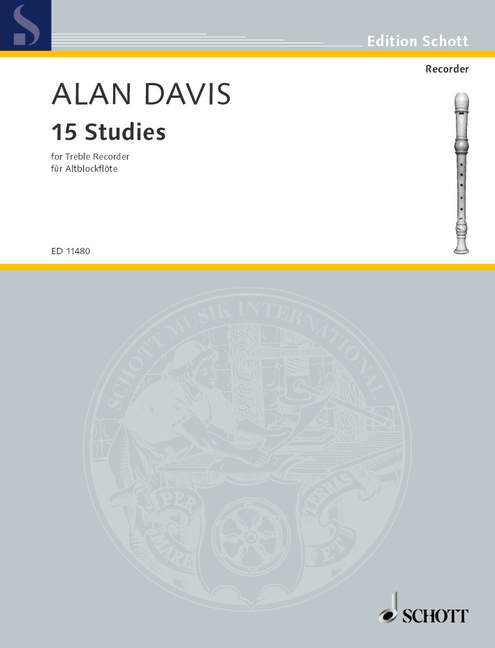 Davis: 15 Studies for Treble Recorder