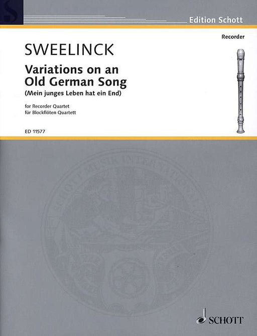 Sweelinck: Variations on an Old German Song for Recorder Quartet