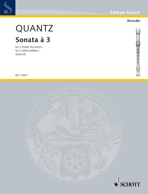 Quantz: Sonata à 3 for 3 Treble Recorders
