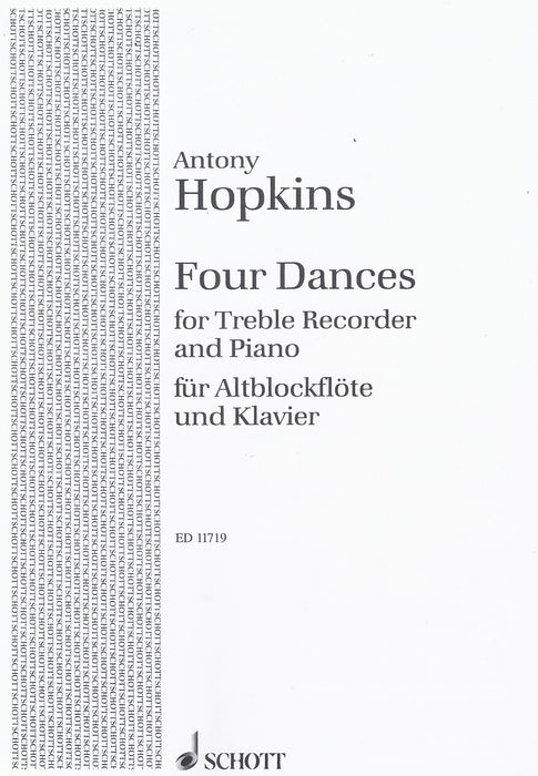 Hopkins: 4 Dances for Treble Recorder and Piano