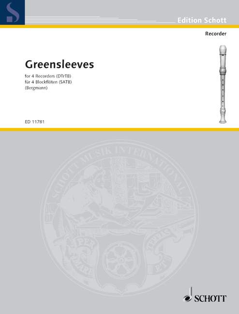 Bergmann (ed.): Greensleeves for Recorder Quartet