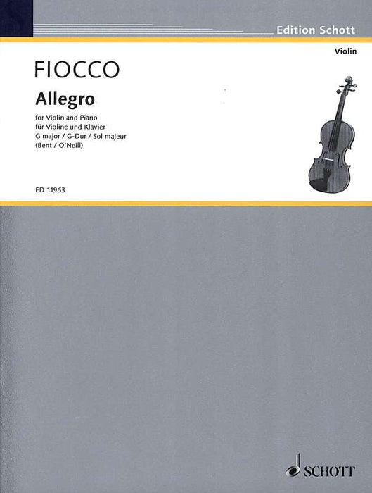 Fiocco: Allegro in G Major for Violin and Piano