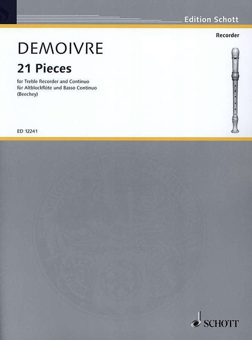 Demoivre: 21 Pieces for Treble Recorder and Basso Continuo