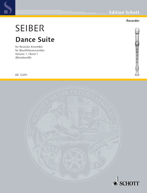 Seiber: Dance Suite for Recorder Quartet, Vol. 1