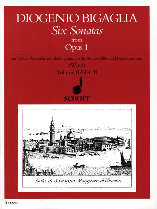 Bigaglia: 6 Sonatas for Treble Recorder and Basso Continuo Op. 1, Vol. 2
