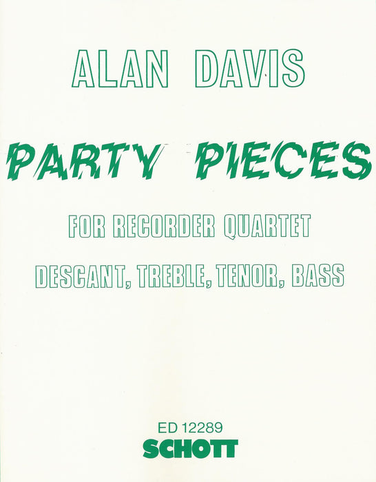 Davis: Party Pieces for Recorder Quartet