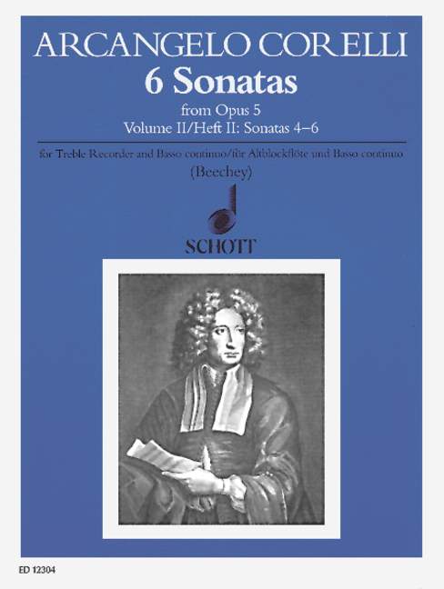 Corelli: 6 Sonatas for Treble Recorder and Basso Continuo, Op. 5, Vol. 2