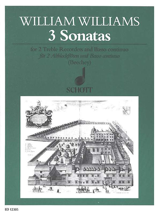 Williams: 3 Sonatas for 2 Treble Recorders and Basso Continuo