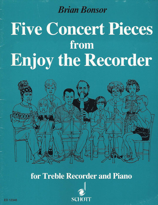 Bonsor: 5 Concert Pieces from Enjoy the Recorder for Treble Recorder and Piano