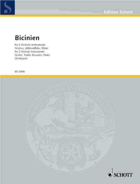 Various: Bicinia for 2 Melody Instruments