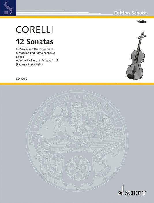 Corelli: 12 Sonatas for Violin and Basso Continuo, Op. 5, Vol. 1