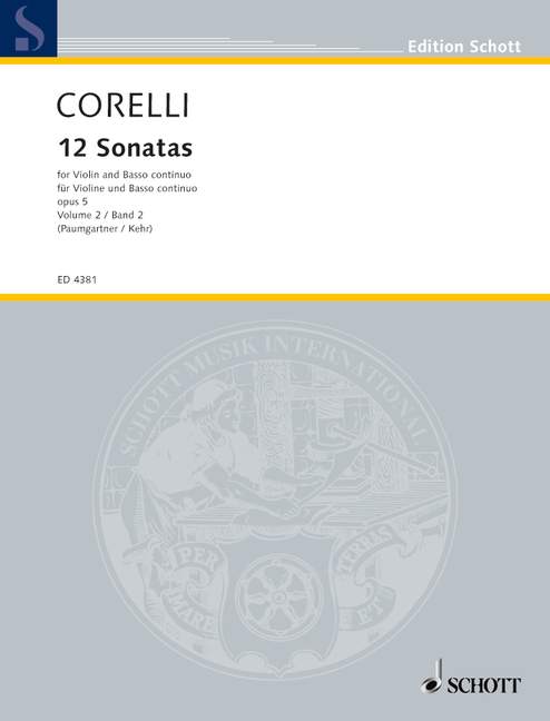Corelli: 12 Sonatas for Violin and Basso Continuo, Op. 5, Vol. 2