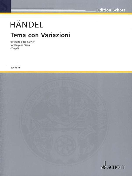 Handel: Theme and Variations for Harp or Keyboard