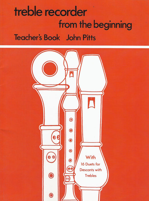 Pitts: Treble Recorder from the Beginning, Teacher's Book