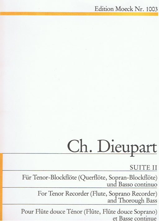 Dieupart: Suite II in G Minor for Tenor Recorder and Basso Continuo