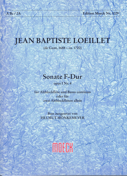 Loeillet: Sonata in F Major for Treble Recorder and Basso Continuo