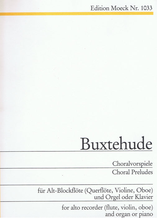 Buxtehude: Choral Preludes for Treble Recorder and Keyboard