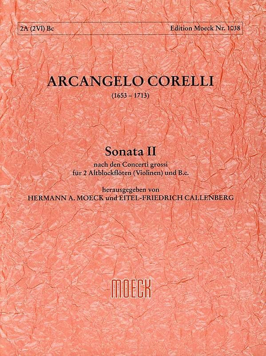Corelli: Sonata II in G Major for 2 Alto Recorders and Basso Continuo