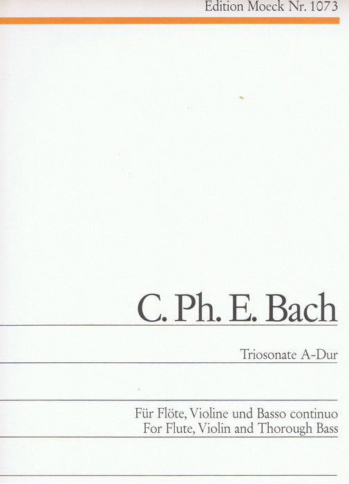 C. P. E. Bach: Trio Sonata in A Major for Flute, Violin and Basso Continuo